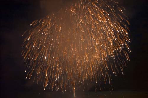 Japan- Tag Düsseldorf- Feuerwerk am Rheinufer